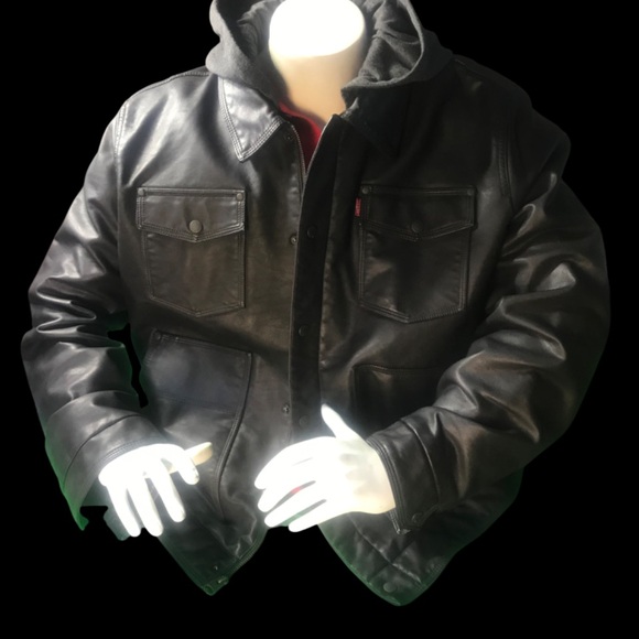 Men's Levi’s Leather Jacket – Size XXL - Picture 1 of 2